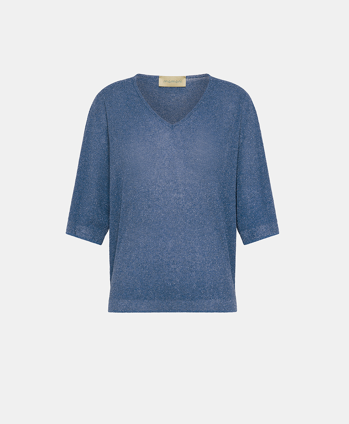 BLAS SWEATER IN VISCOSE AND LUREX - SKY BLUE - Clothing - Momonì