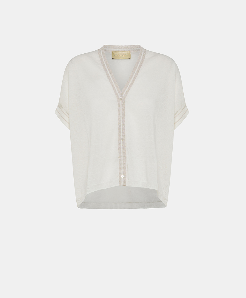 TRICOT PRIPRIOCA EN COTON ET LIN - BLANC - Clothing - Momonì