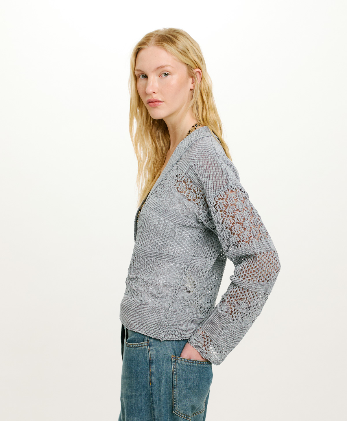 TRICOT CARLOS AU CROCHET - PERLE - Clothing - Momonì