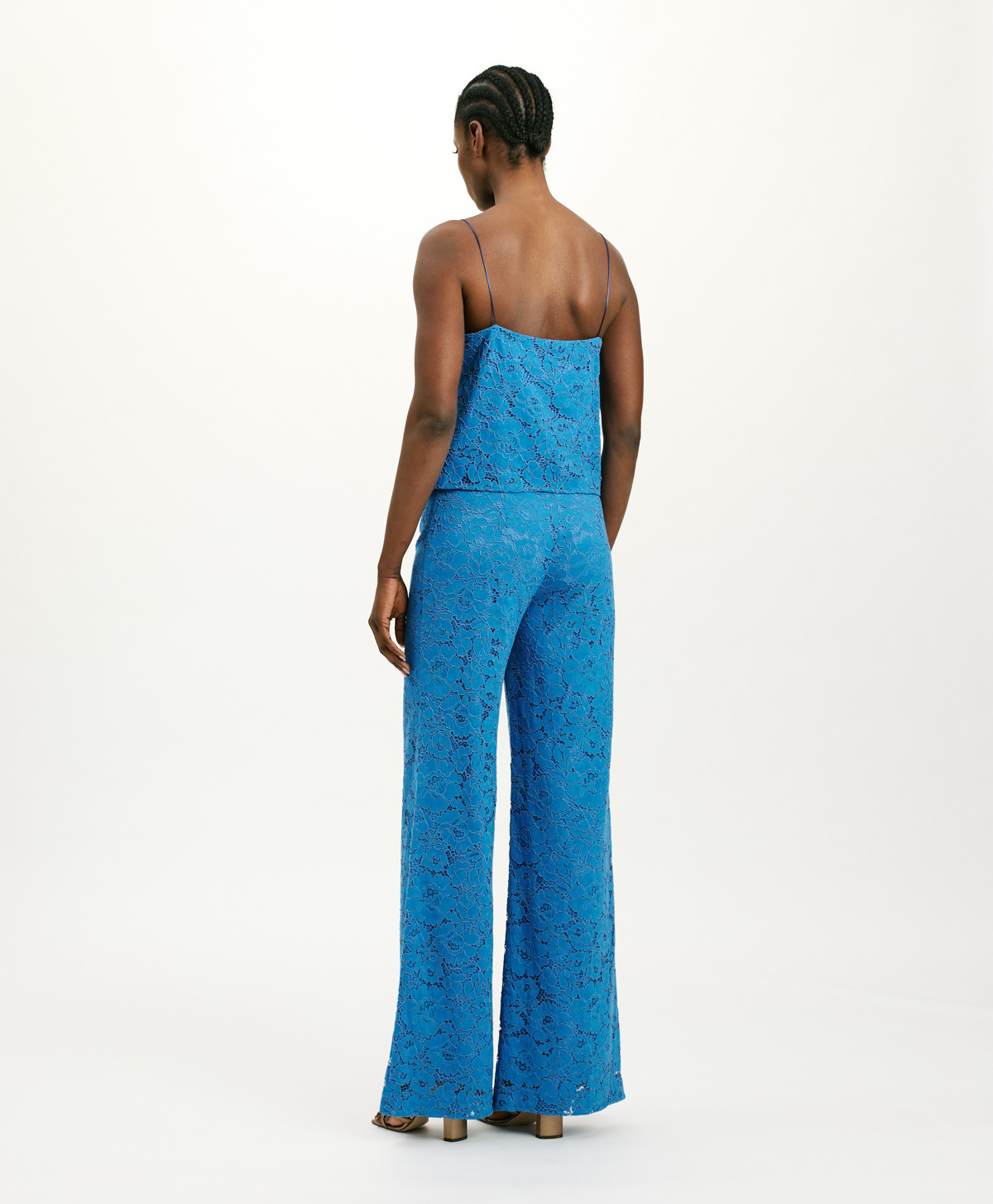 PANTALONES MONOS DE ENCAJE - COBALTO - Momonì