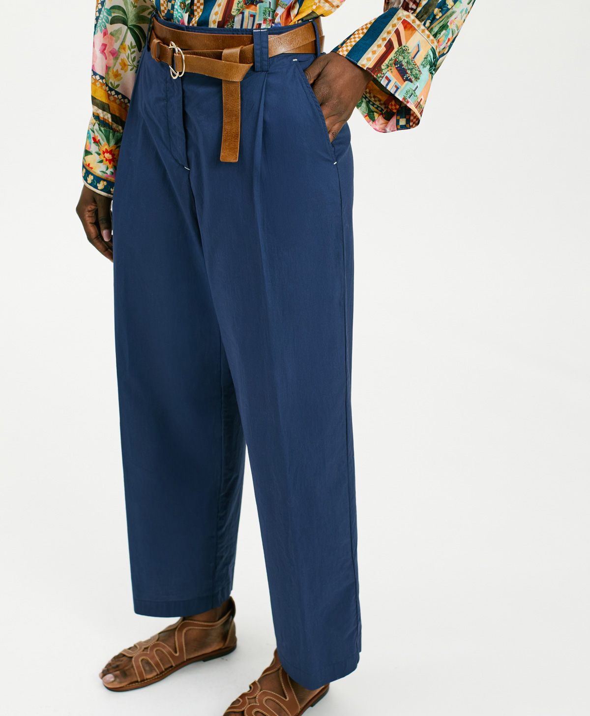 PANTALONES FELIPE DE POPELÍN NO ELÁSTICO - AZUL - Momonì