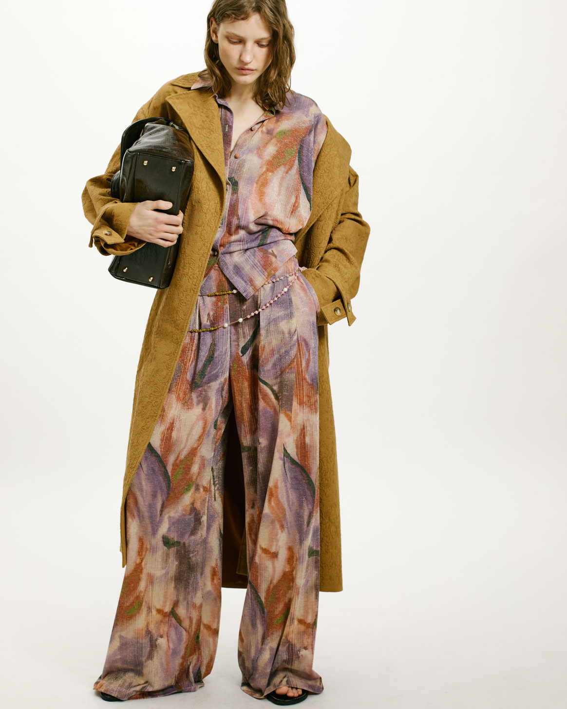 ASPEN PANTS IN PRINTED LUREX JERSEY - MULTICOLOR - Clothing - Momonì