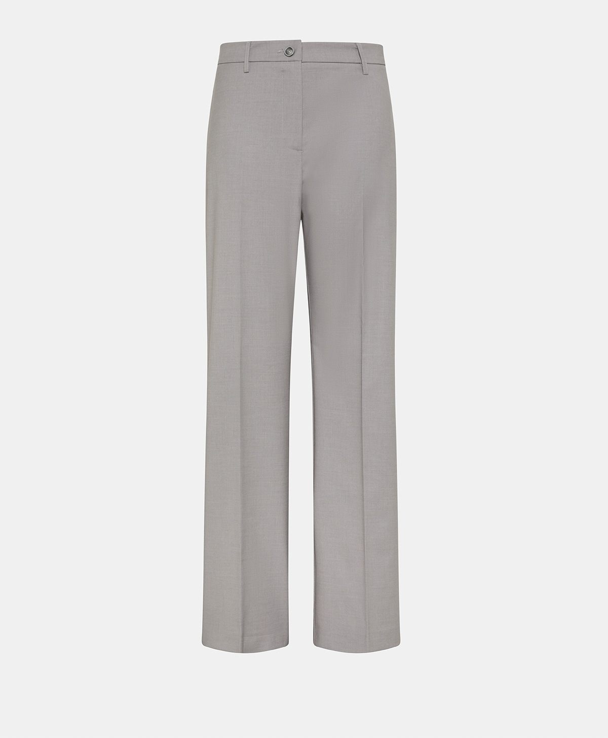 LIONE PANTS IN STRETCH POLY VISCOSE - PEARL GRAY - Clothing - Momonì