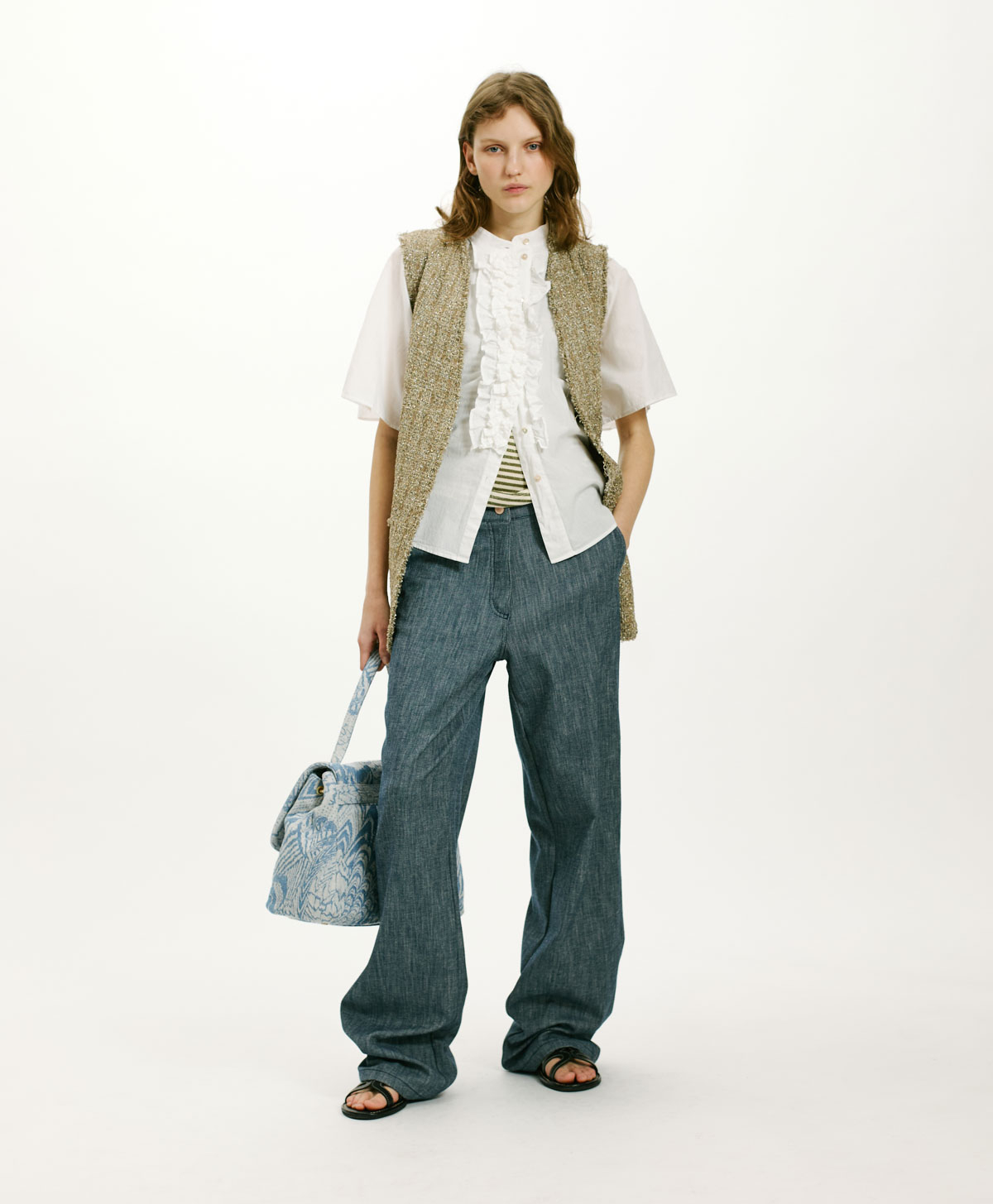 BERENICE SHIRT IN COTTON - CREAM - Clothing - Momonì