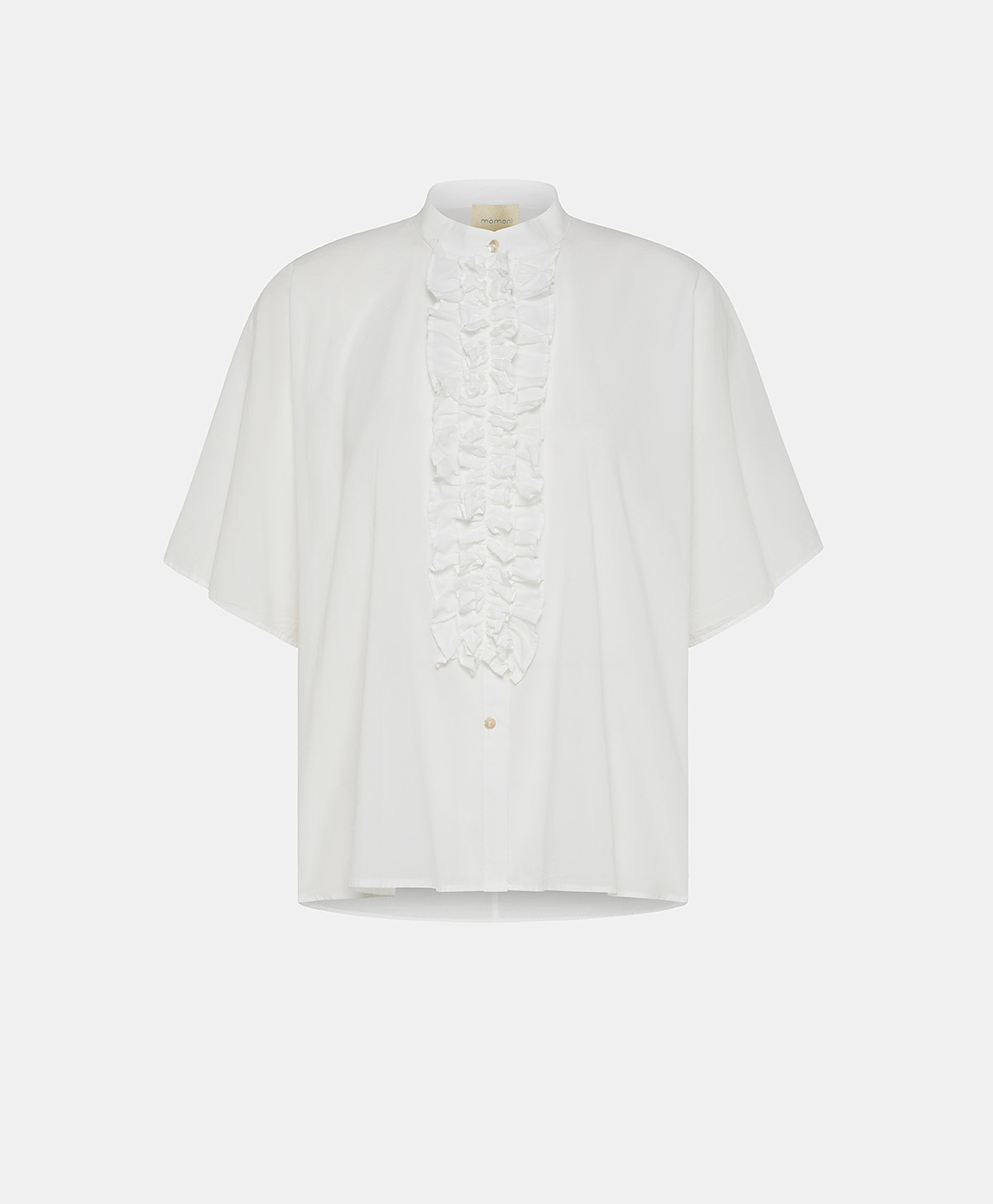 BERENICE SHIRT IN COTTON - CREAM - Clothing - Momonì