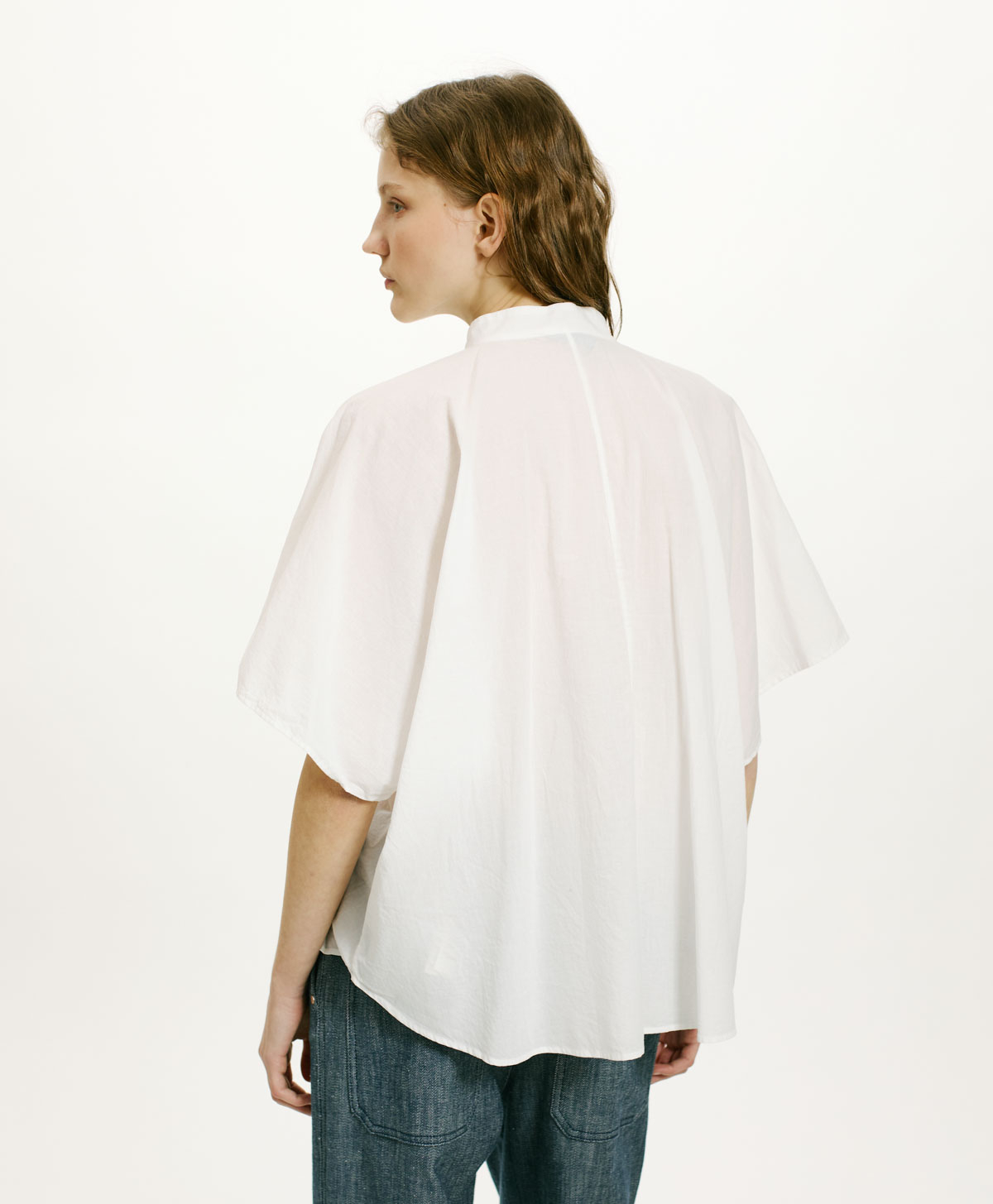 BERENICE SHIRT IN COTTON - CREAM - Momonì