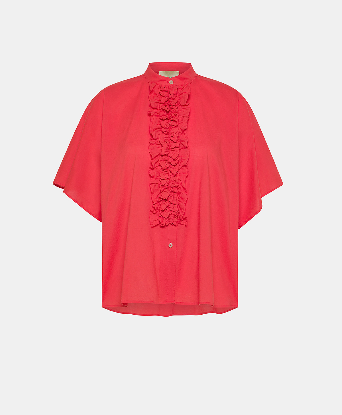 CHEMISIER BERENICE EN COTON - ROUGE - Clothing - Momonì