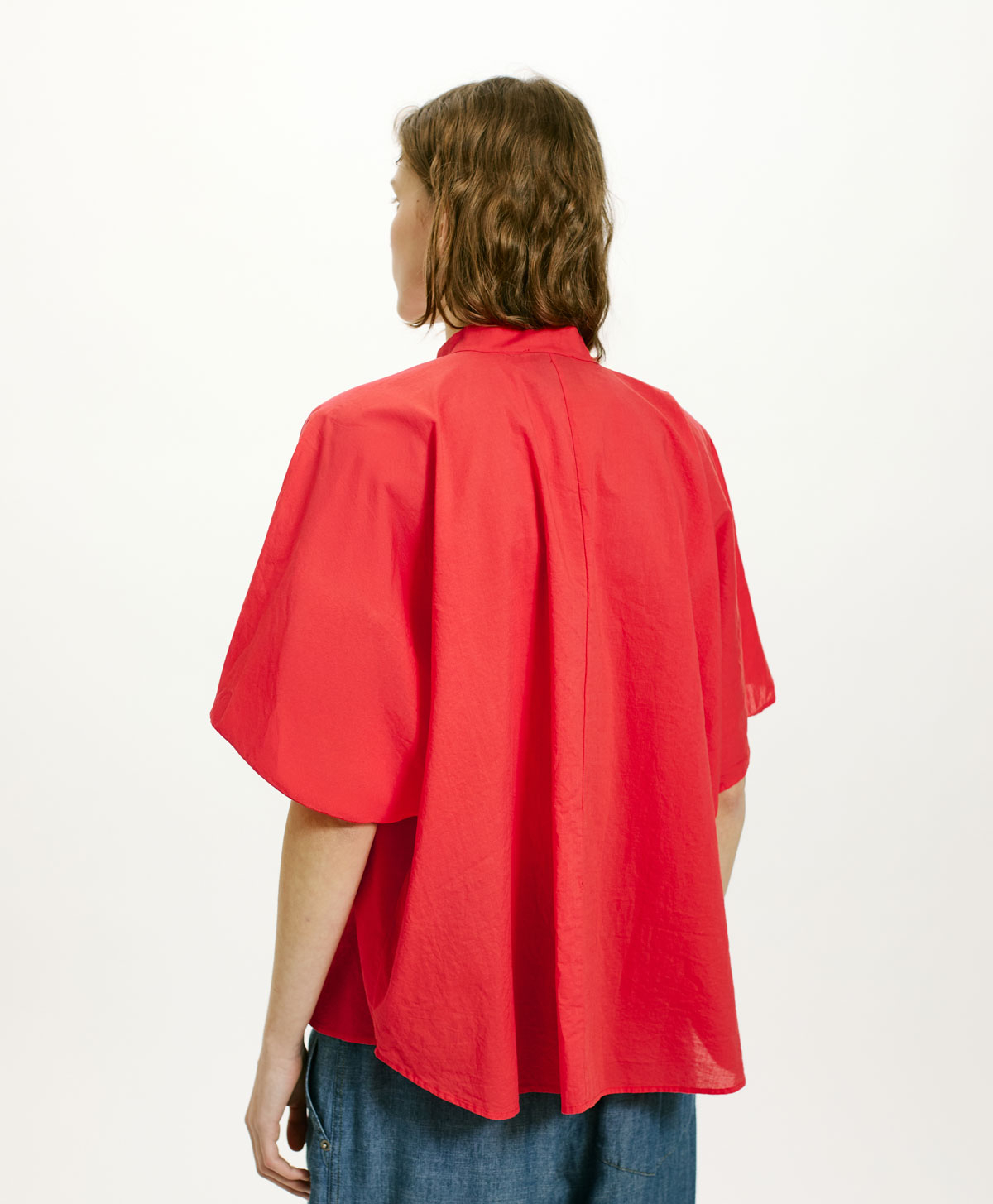 CAMICIA BERENICE IN COTONE - ROSSO - Momonì