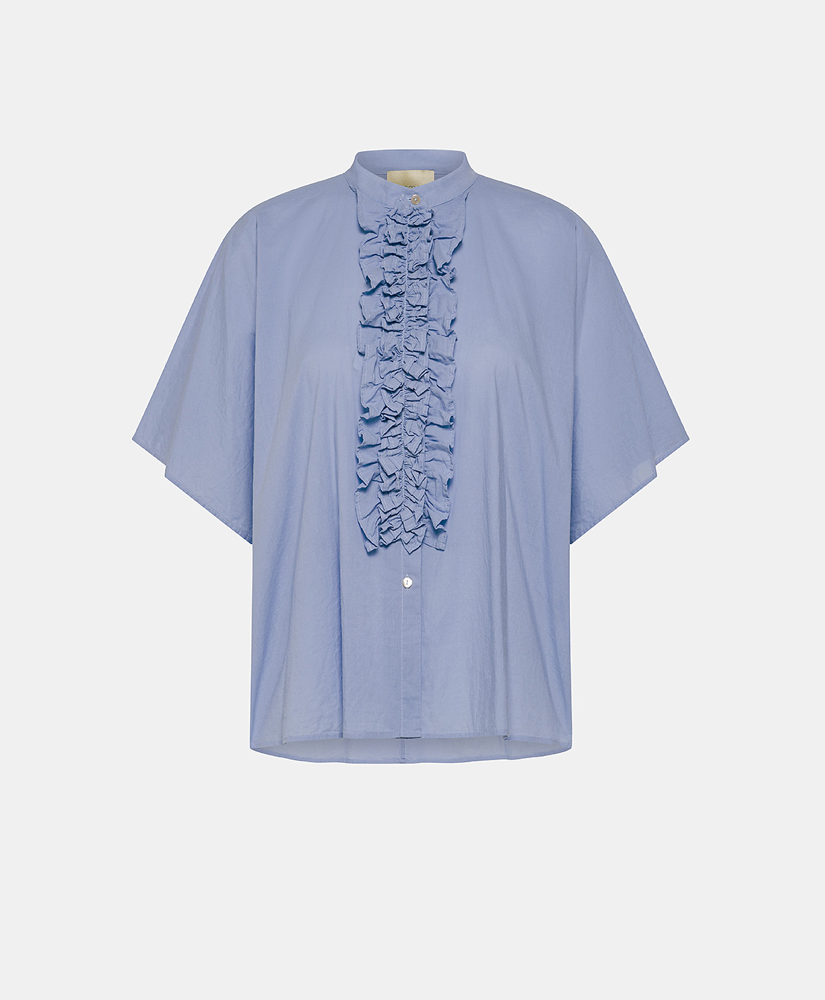 CAMICIA BERENICE IN COTONE - CIELO - Clothing - Momonì