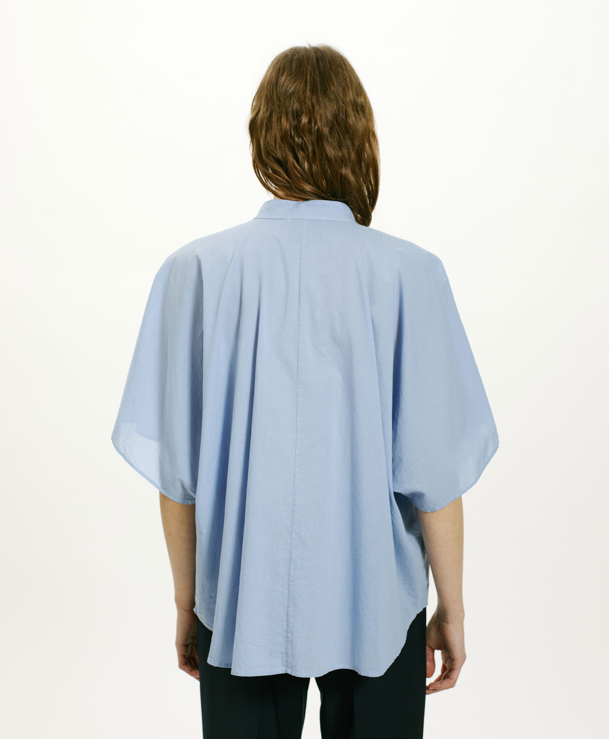 BERENICE SHIRT IN COTTON - SKY BLUE - Momonì