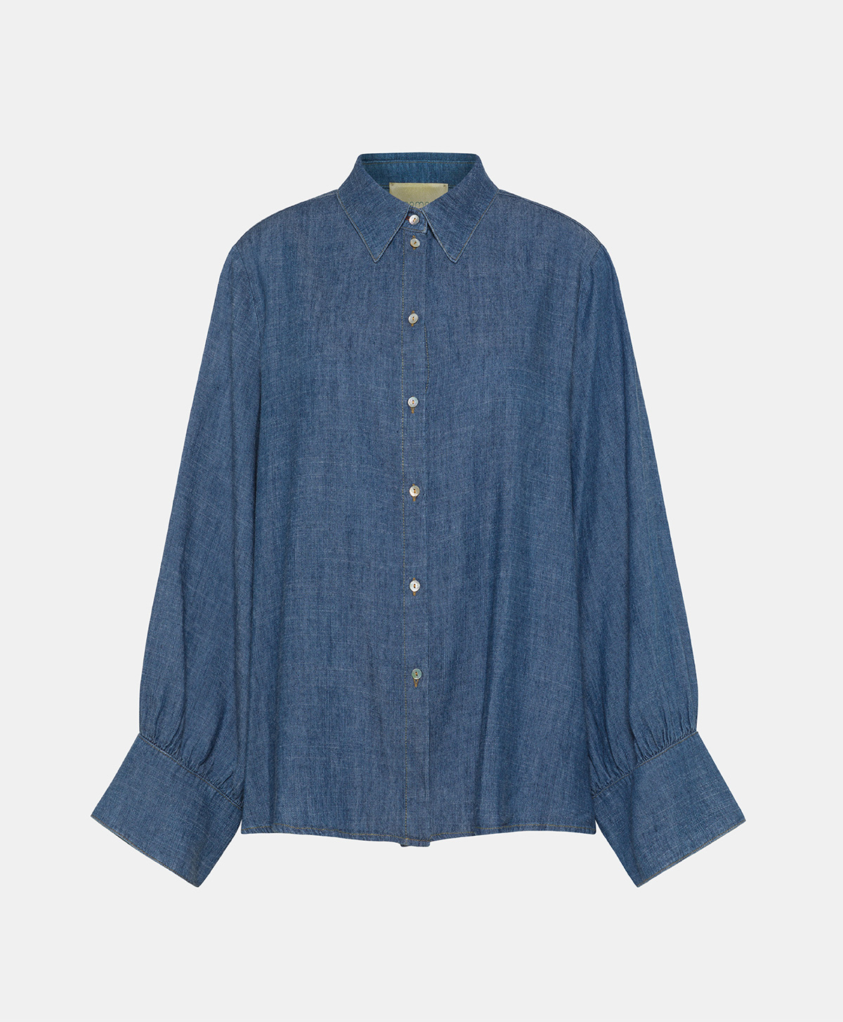CATINGA SHIRT IN STONEWASHED CHAMBRAY - BLUE JEANS - Clothing - Momonì
