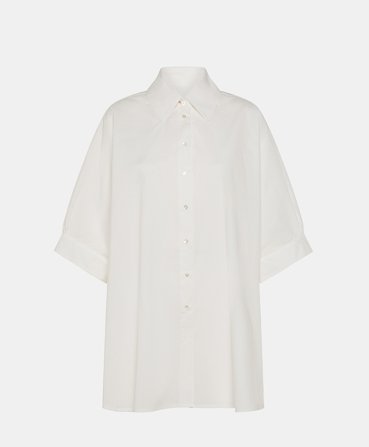 JULIA SHIRT IN NON-STRETCH POPLIN - CREAM - Clothing - Momonì