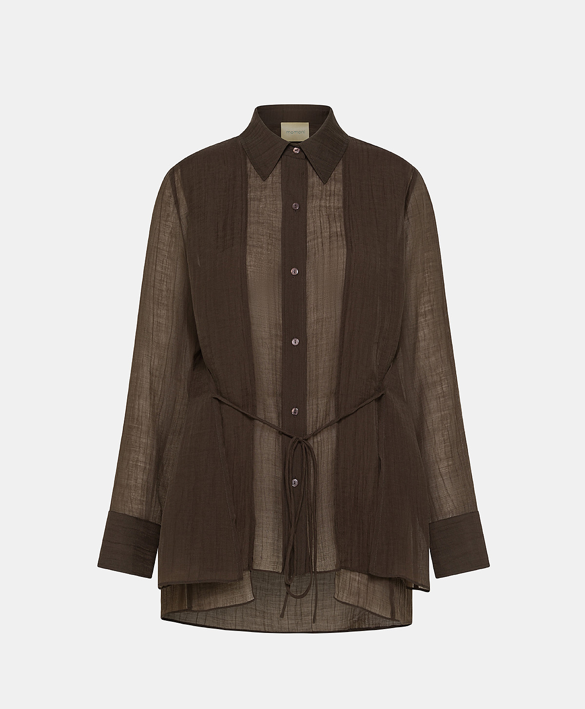 CAMICIA VALENCIA IN LYOCELL - FONDENTE - Momonì