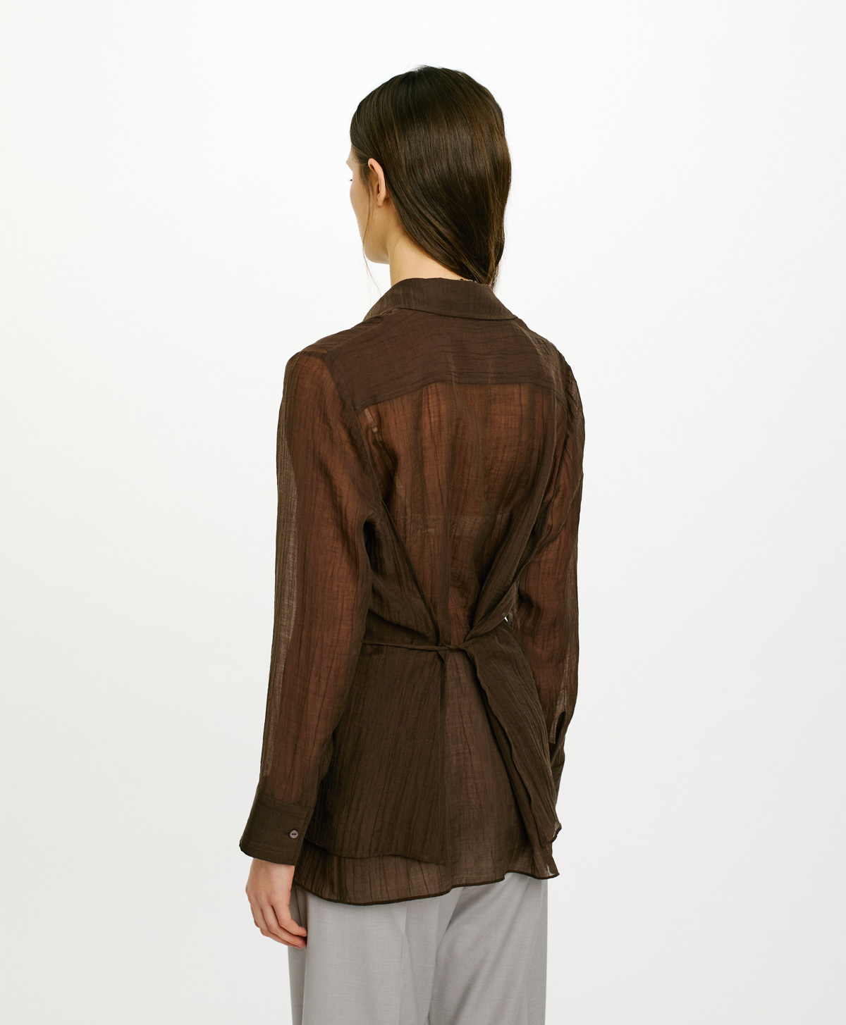 CAMICIA VALENCIA IN LYOCELL - FONDENTE - Momonì