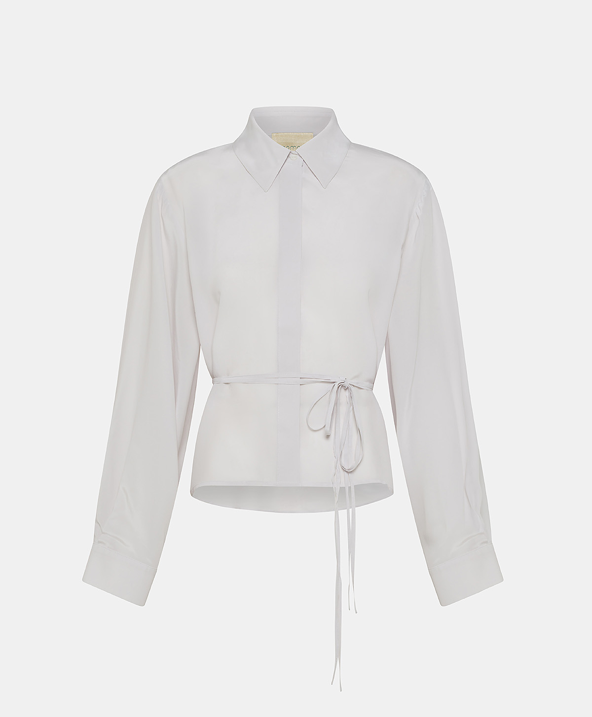 MERIDA SHIRT IN SAND WASH SILK VISCOSE - ICE - Clothing - Momonì