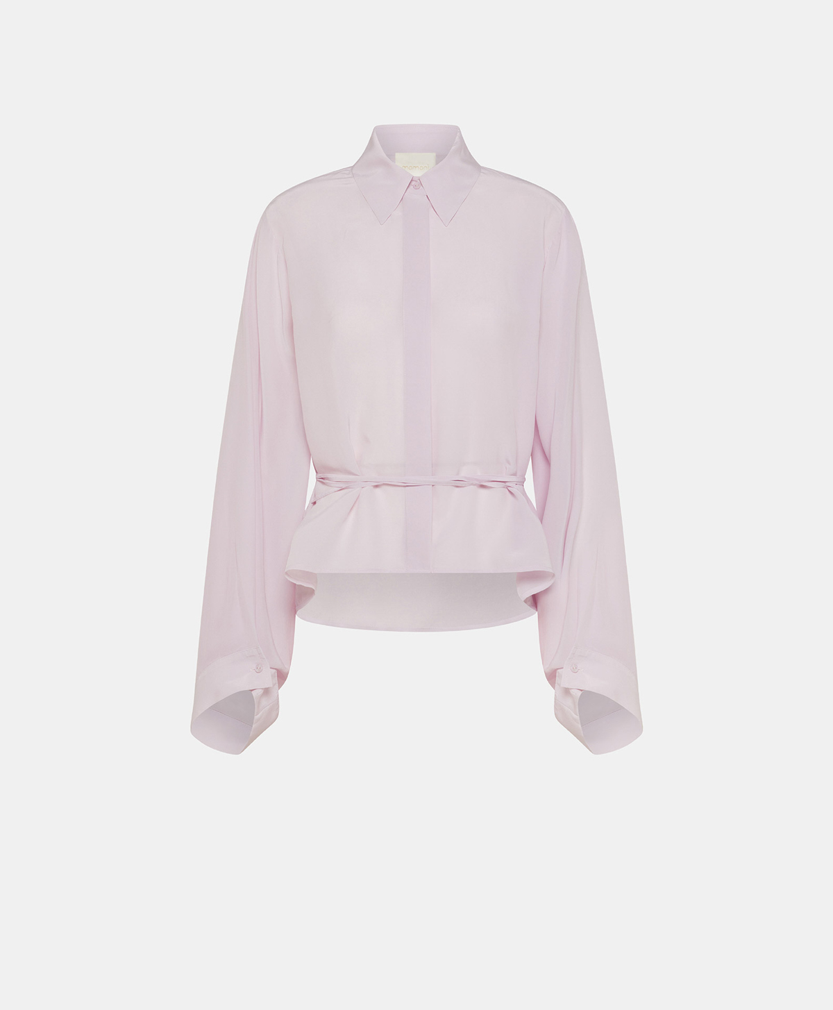 MERIDA SHIRT IN SAND WASH SILK VISCOSE - ORCHID - Clothing - Momonì