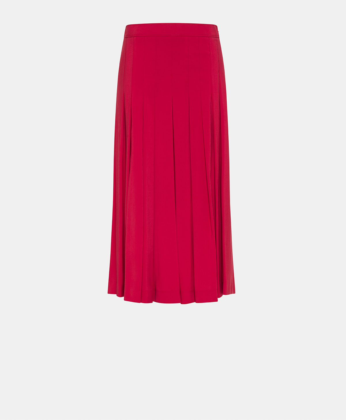 ELEA SKIRT IN FLUID PEACH VISCOSE - RED - Clothing - Momonì
