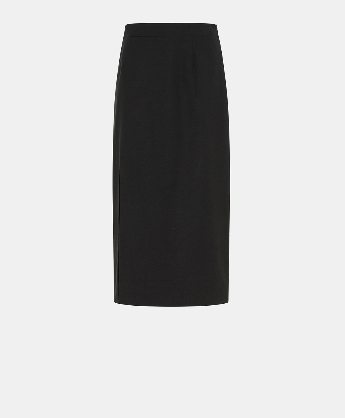 ATENE SKIRT IN STRETCH POLY VISCOSE - BLACK - Clothing - Momonì