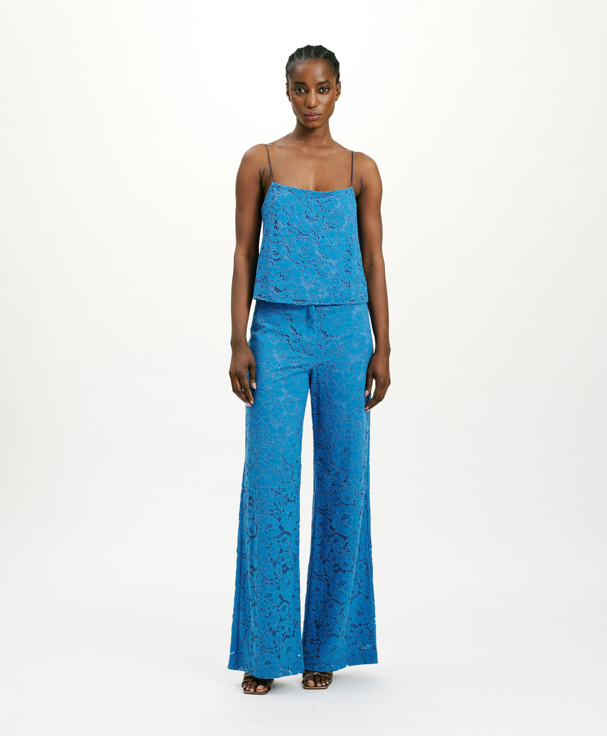 ARIEL LACE TOP - COBALT - Clothing - Momonì