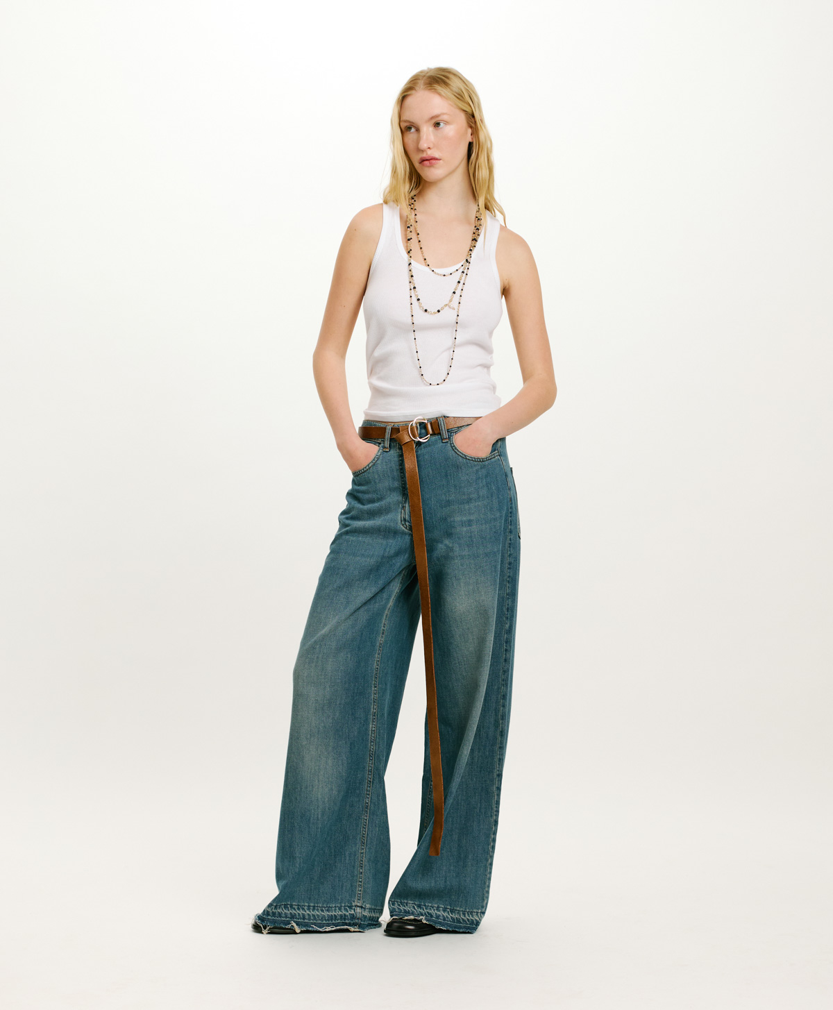 JUNEAU COTTON JERSEY TOP - WHITE - Clothing - Momonì