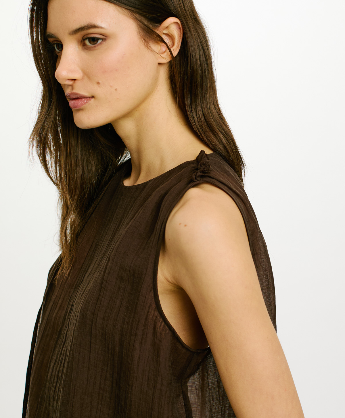 GRANADA TOP IN CRINKLE LYOCELL - MELTING - Momonì