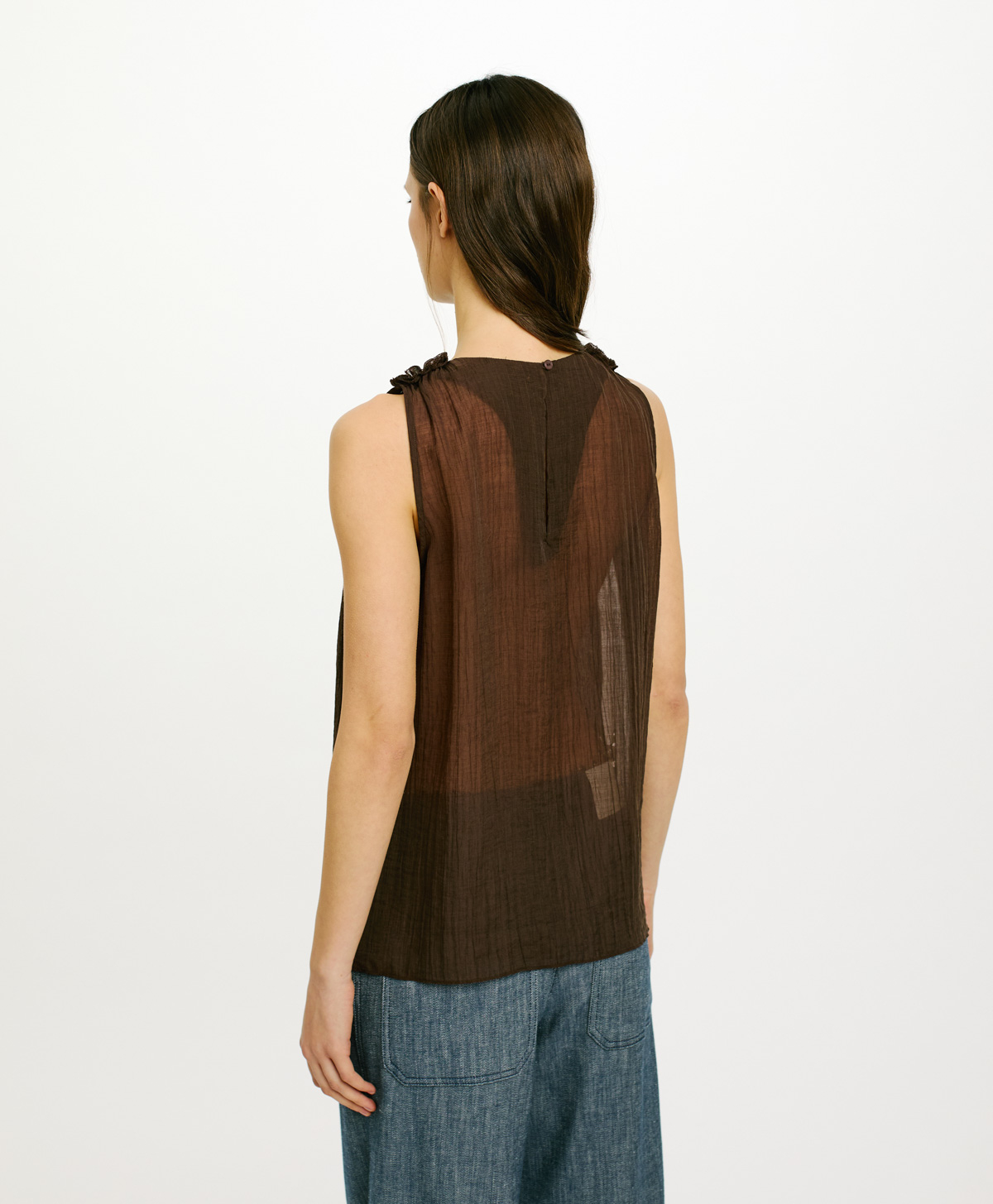 GRANADA TOP IN CRINKLE LYOCELL - MELTING - Momonì