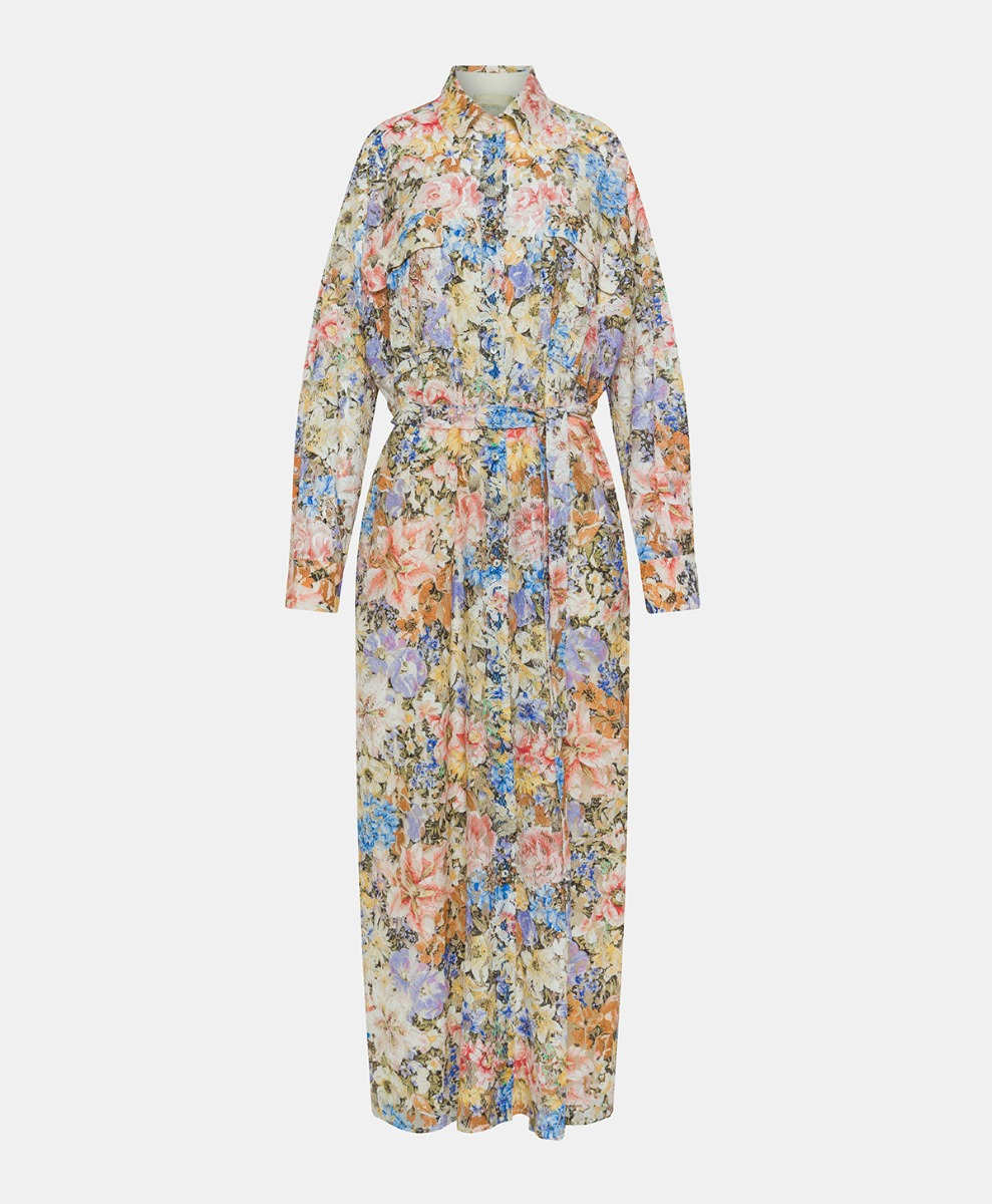 VESTITO SANTAREM IN PIZZO STAMPATO - MULTICOLOR PASTELLO - Clothing - Momonì