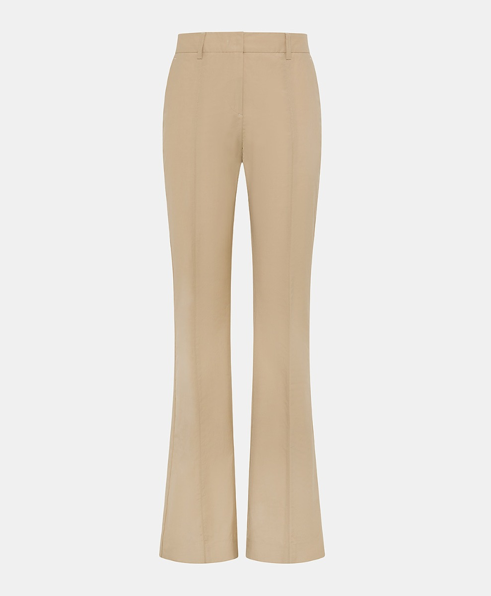 PANTALONI AMSTERDAM IN COTONE - CAMMELLO - Clothing - Momonì