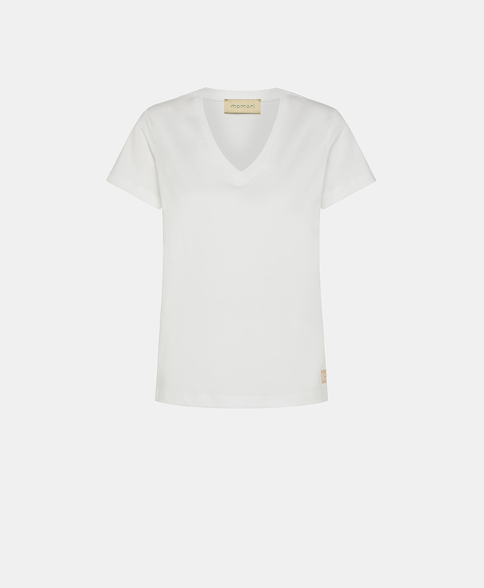 CAMISETA DALIA EN 100% ALGODÓN - BLANCO - Momonì