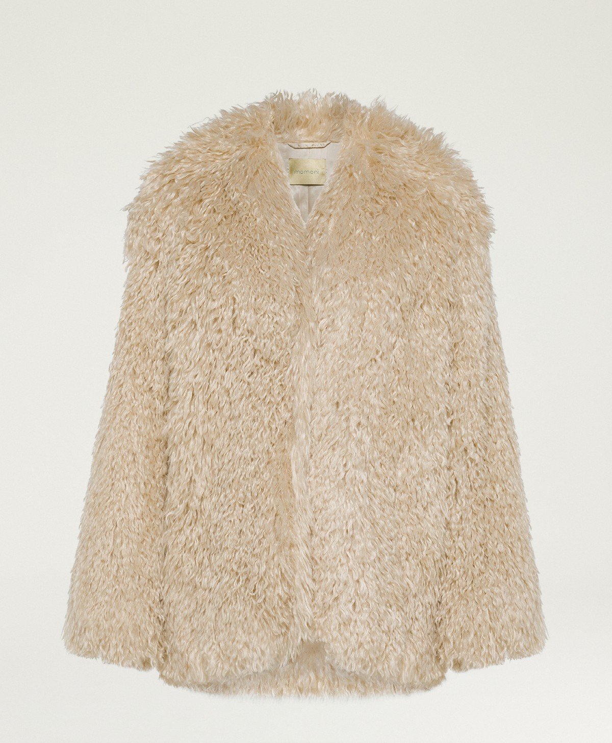 CAPPOTTO CHLOE IN ECOPELLICCIA - CREMA - Momonì