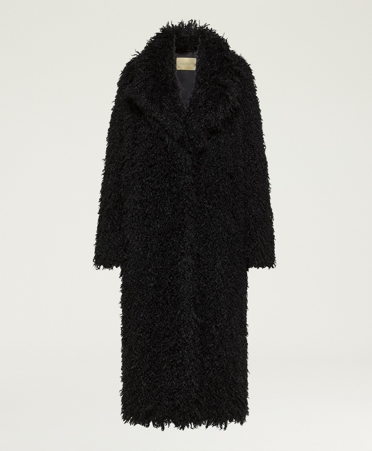 CAPPOTTO CALENDULA IN ECOPELLICCIA - NERO - Momonì