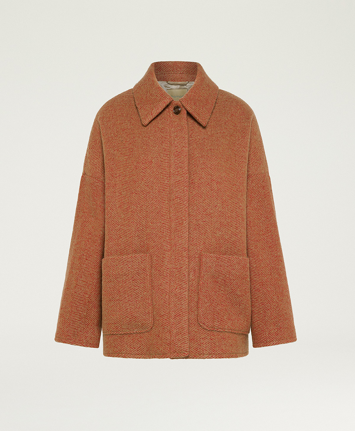 UMI COAT IN BOUCLE WOOL - CAMEL/ORANGE - Momonì