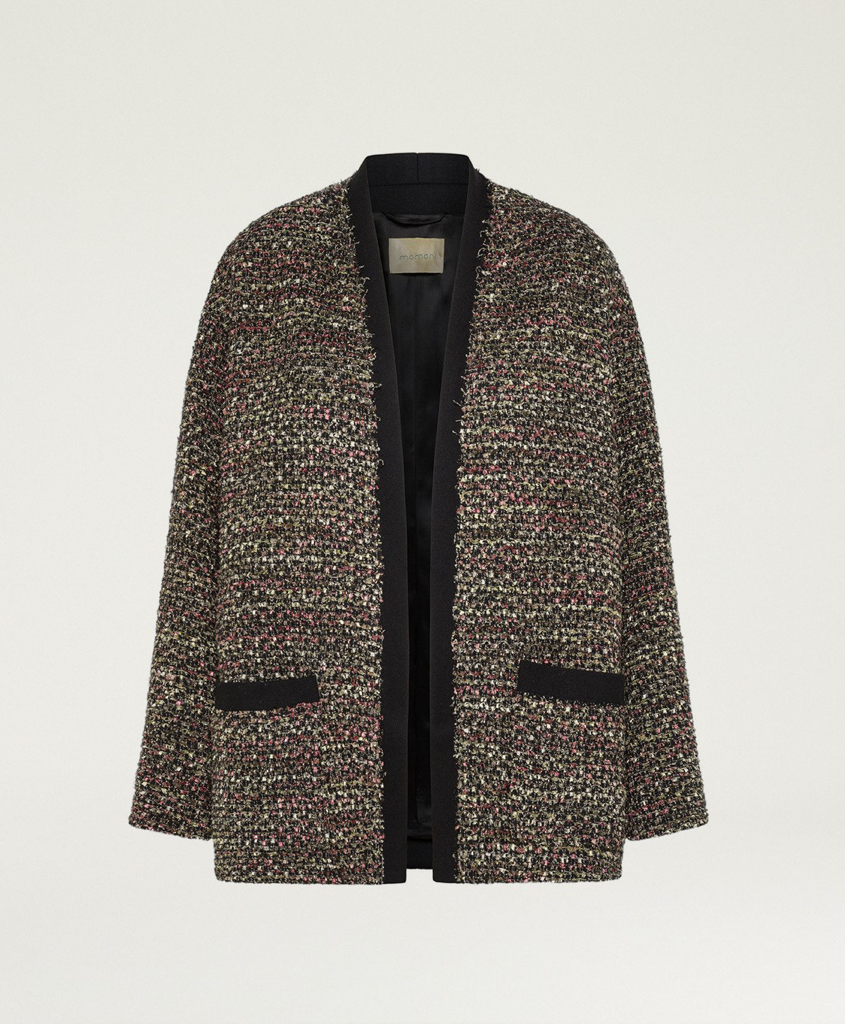 VESTE DONUT EN TWEED - MULTICOLORE NOIR - Momonì