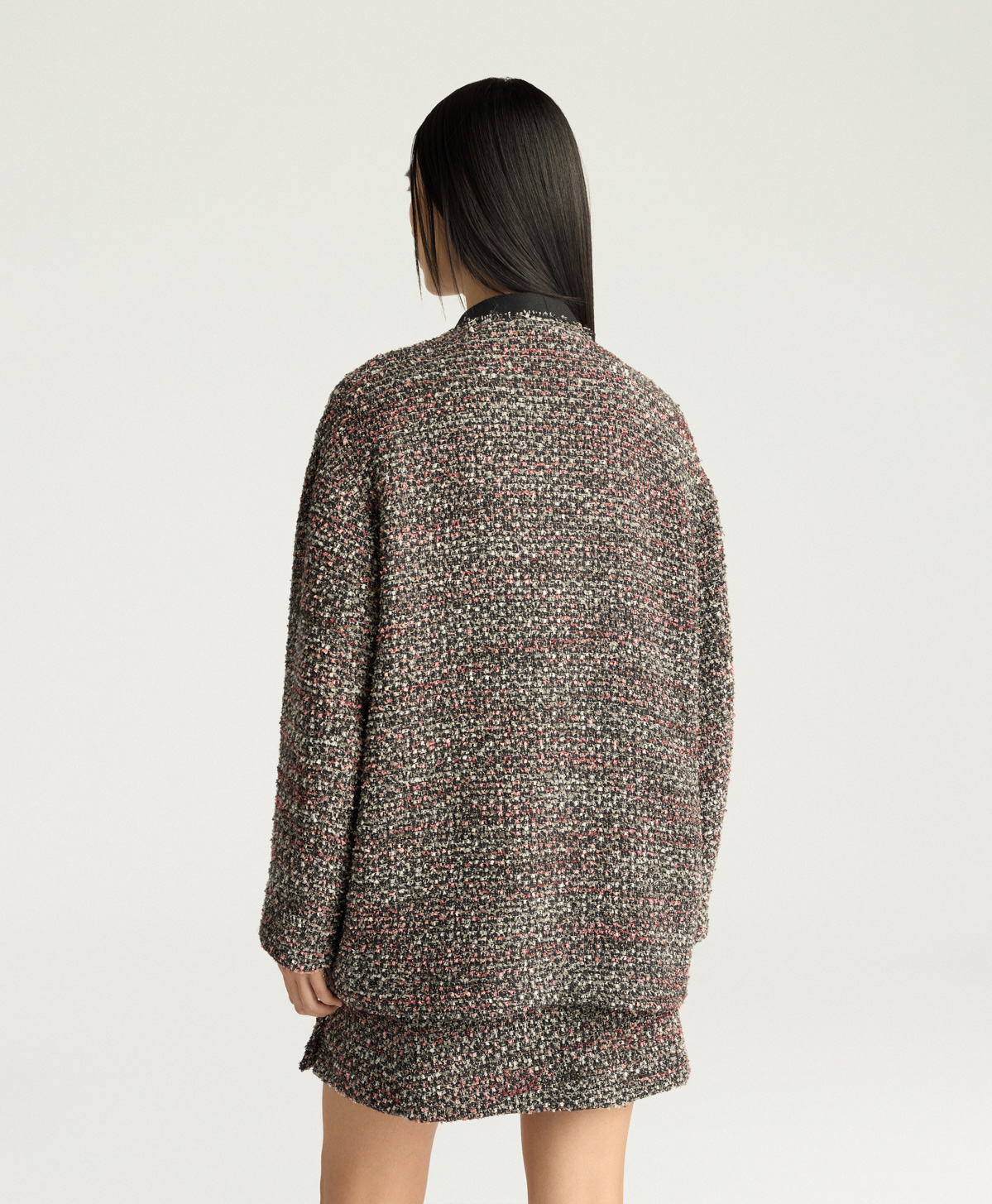 VESTE DONUT EN TWEED - MULTICOLORE NOIR - Momonì