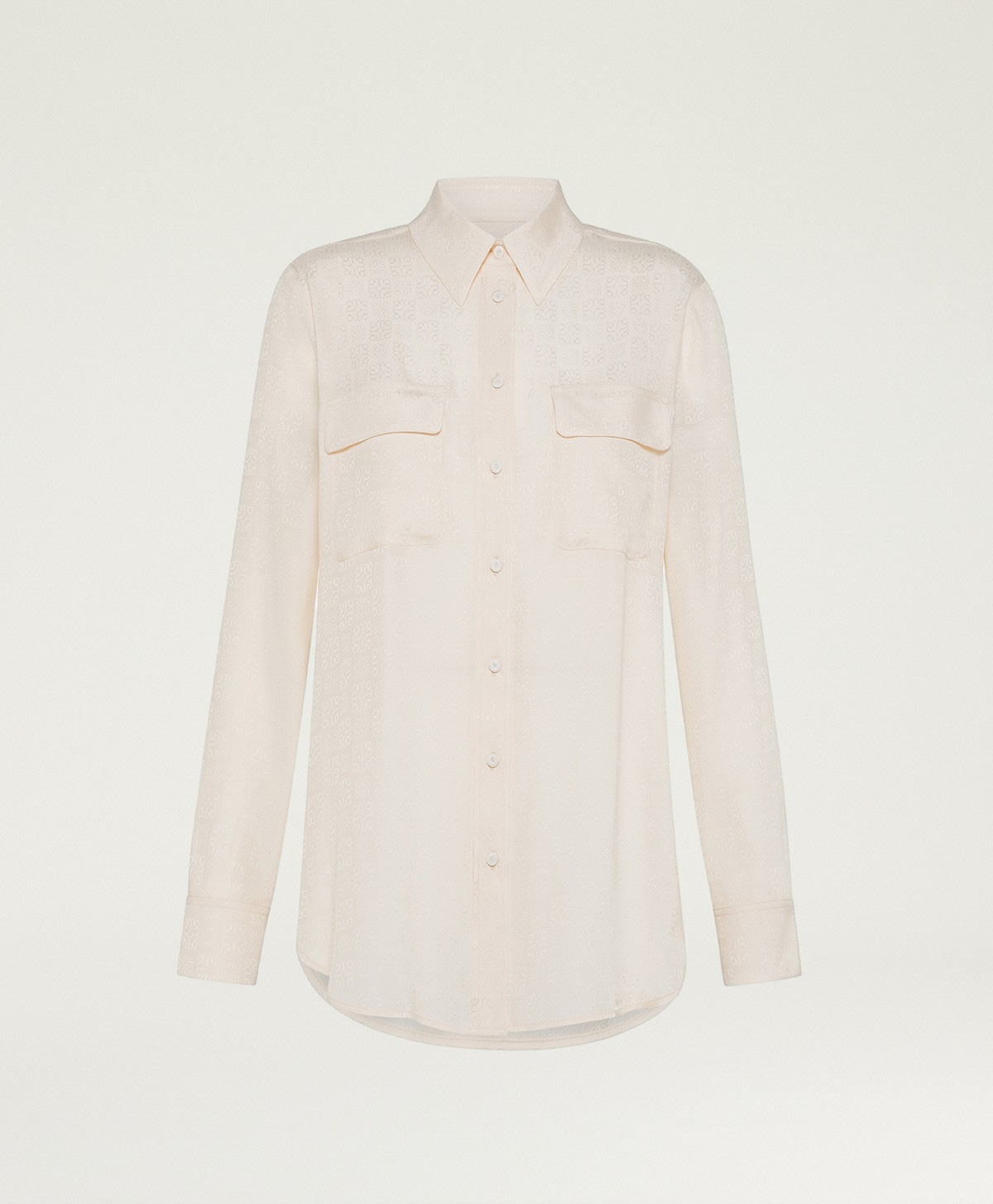 CHEMISIER ELIAS EN ACÉTATE SOIE JACQUARD - ROSE CLAIR - Momonì