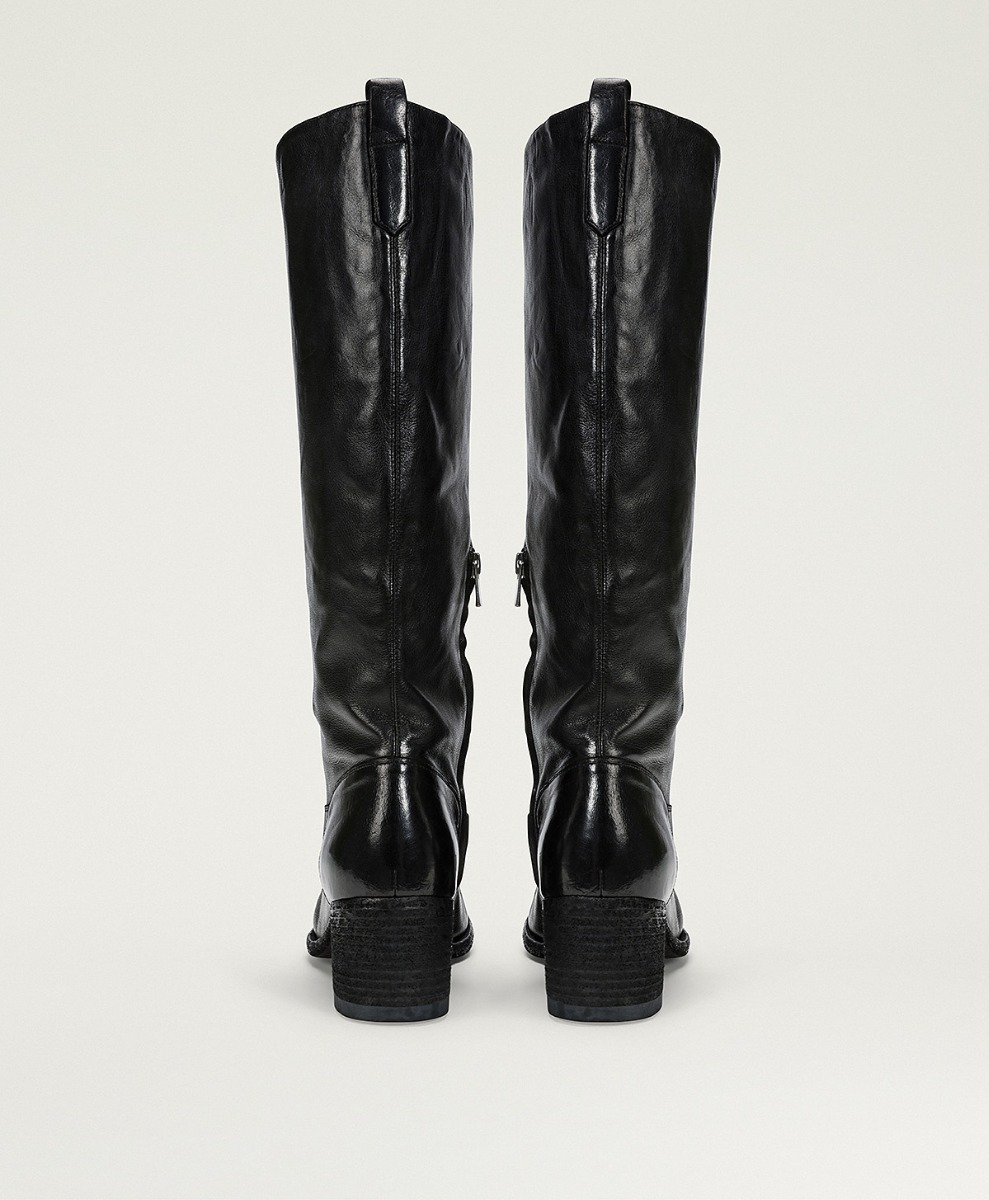 ZAPATO DILL DE CUERO - NEGRO - Momonì