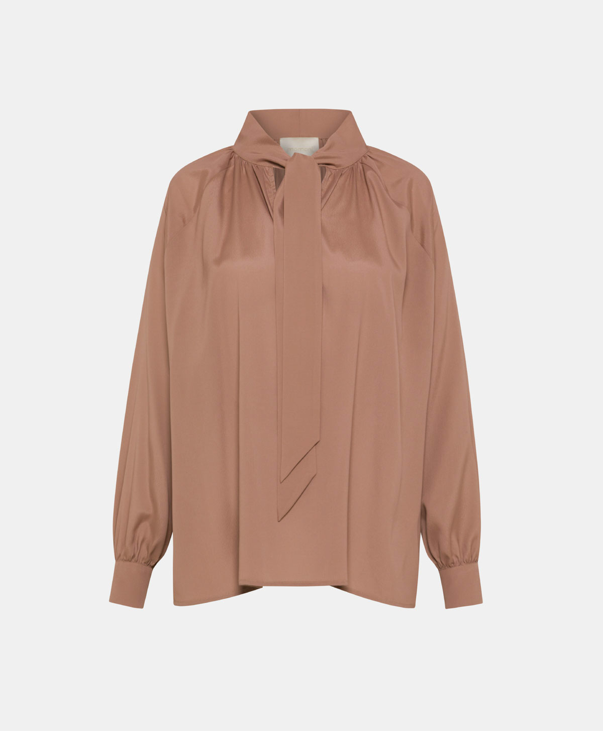 TABATINGA SHIRT IN VISCOSE GEORGETTE - MAUVE - Clothing - Momonì