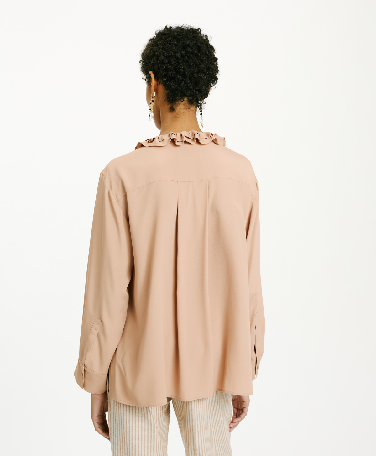BLUSA CEDRELA IN ACETATO SETA UNITO - NUDO - Momonì
