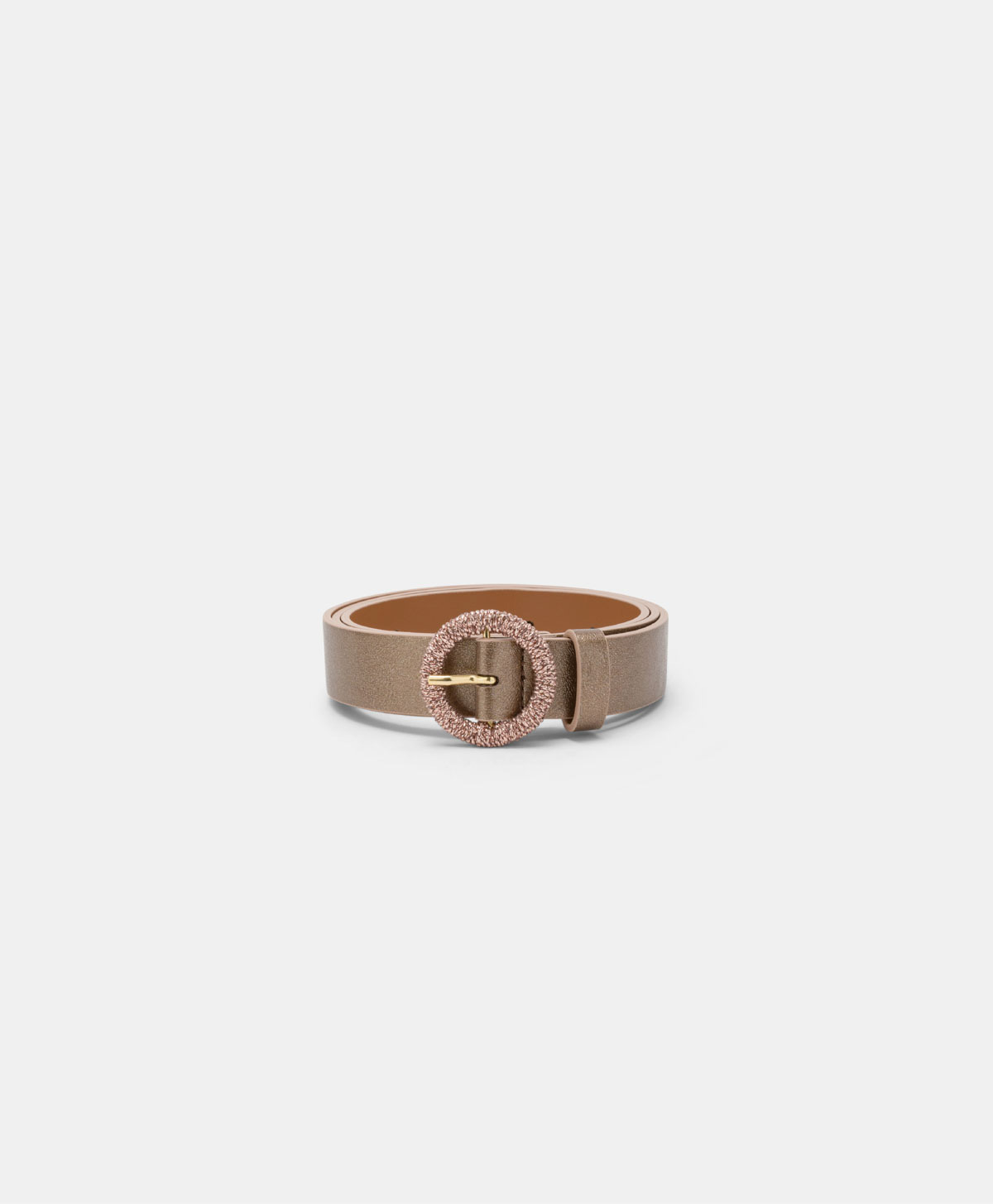 ARAZA' BELT IN LAMINATED ECO-LEATHER - BRONZE - Momonì