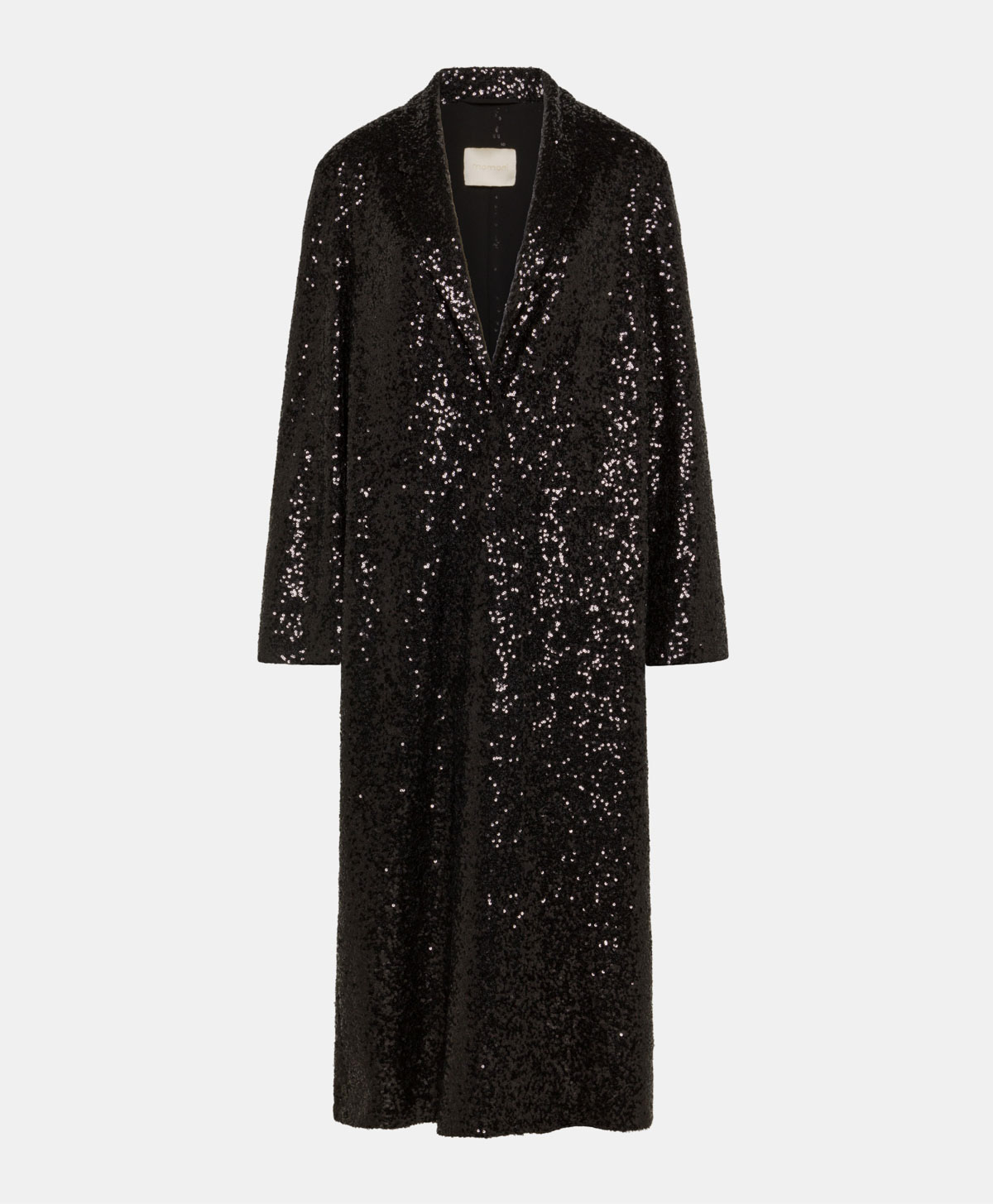 CAPPOTTO WAIMIRI IN PAILLETTES - NERO - Clothing - Momonì
