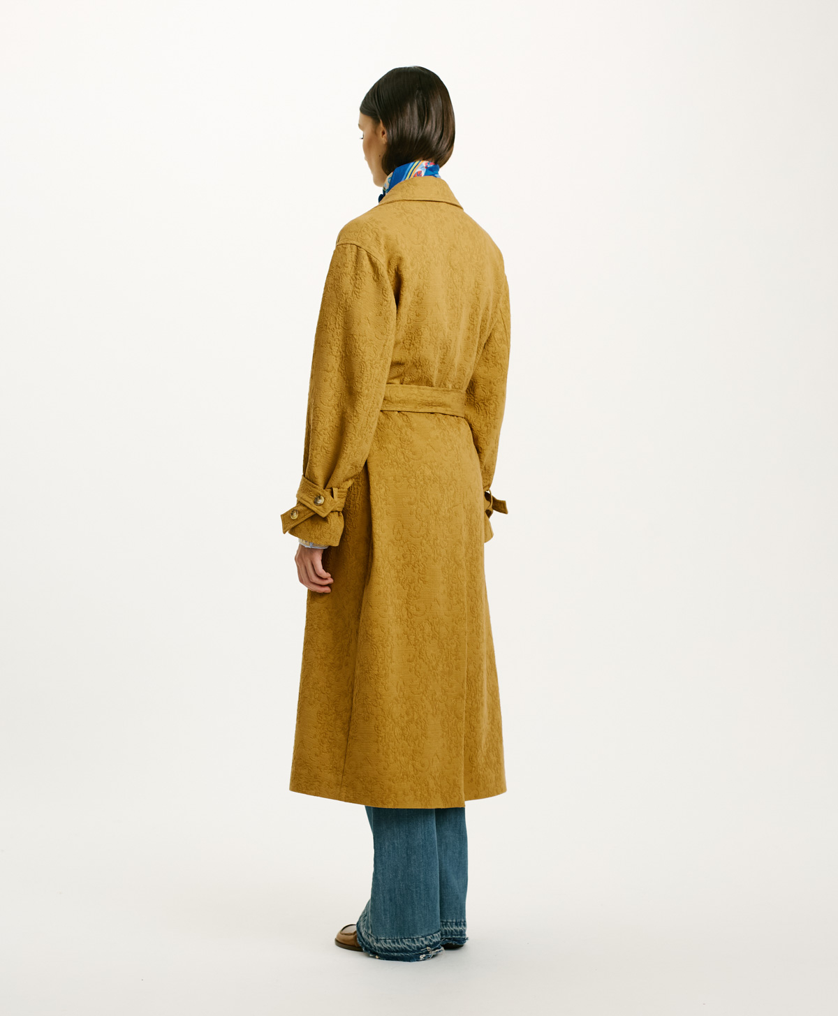 PACHA COAT IN QUILTED COTTON - TOBACO - Momonì