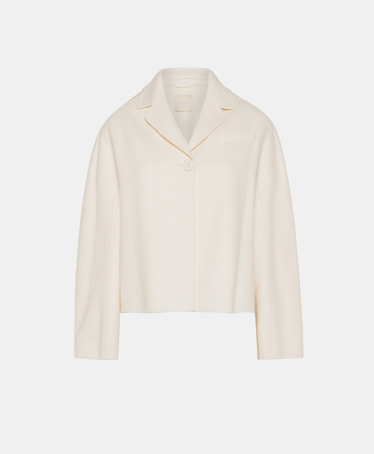 CAMUS COAT IN LIGHT DOUBLEFACE WOOL BLEND - CREAM - Momonì