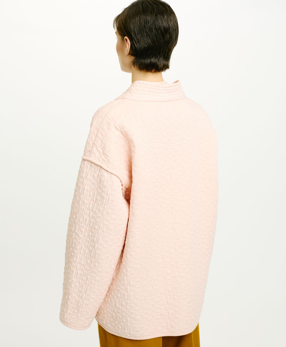CHAYOTE COAT IN QUILTED COTTON TWILL - BLOSSOM - Momonì
