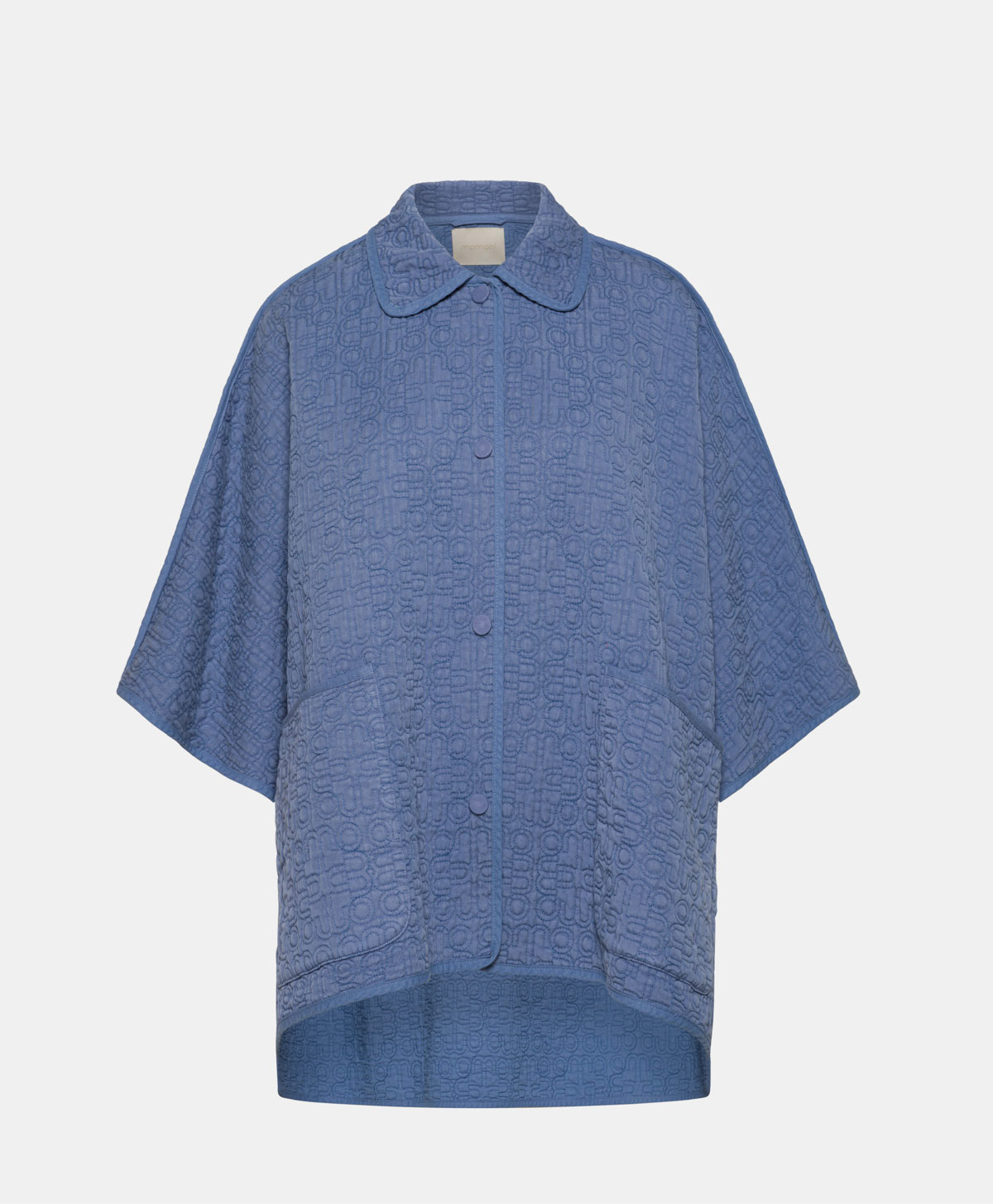 ZABANA COAT IN QUILTED LYONCELL TWILL - LIGHT BLUE - Clothing - Momonì