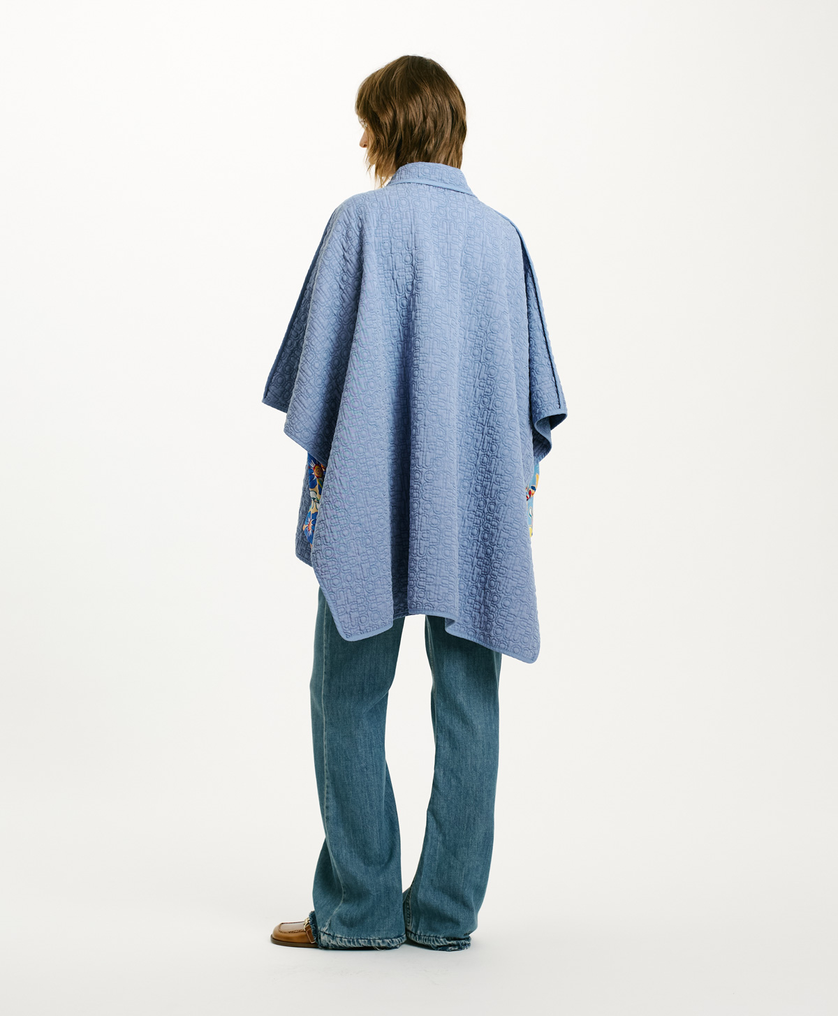 ZABANA COAT IN QUILTED LYONCELL TWILL - LIGHT BLUE - Momonì