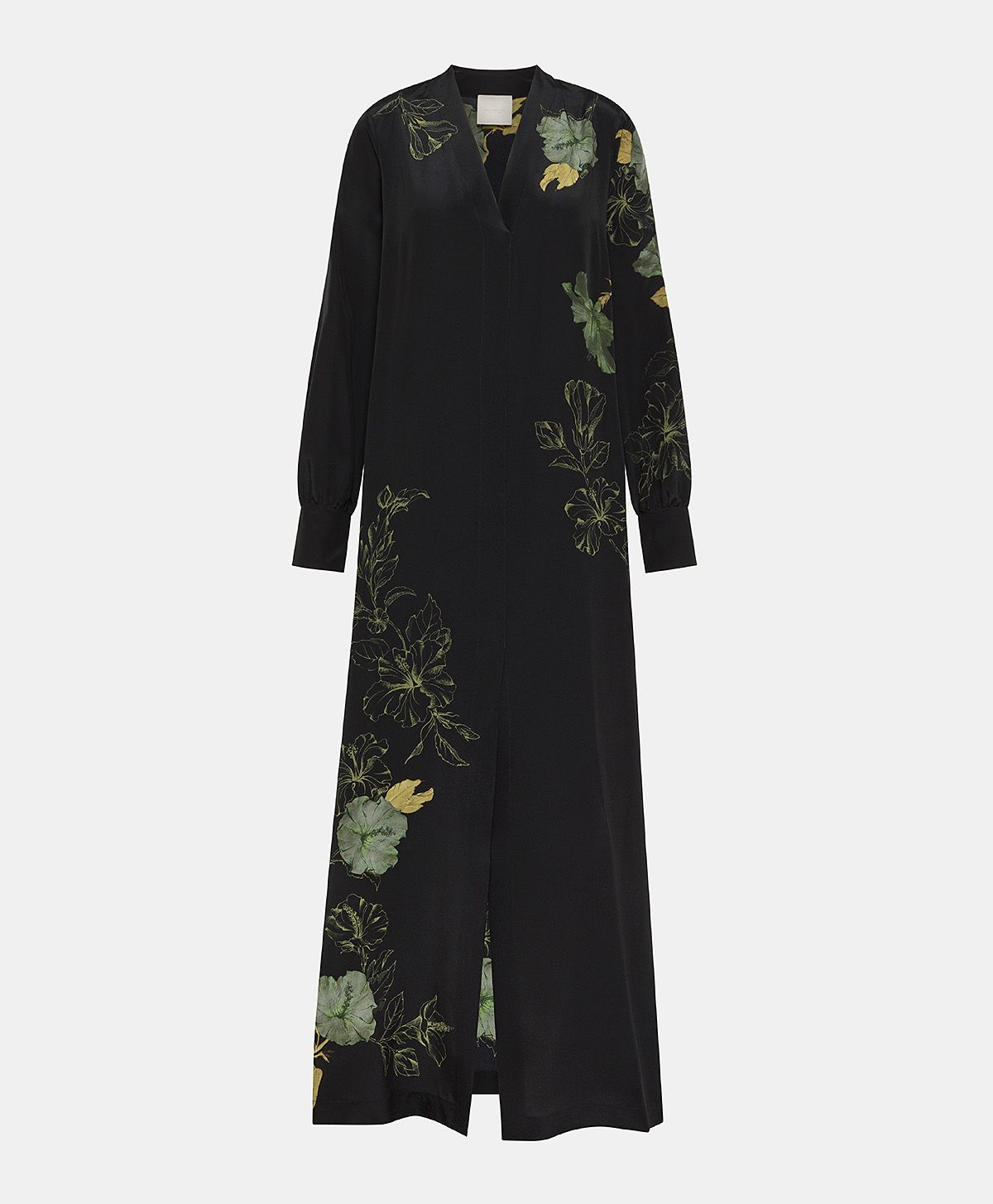 VESTITO PIRI IN CREPE DE CHINE - NERO - Clothing - Momonì