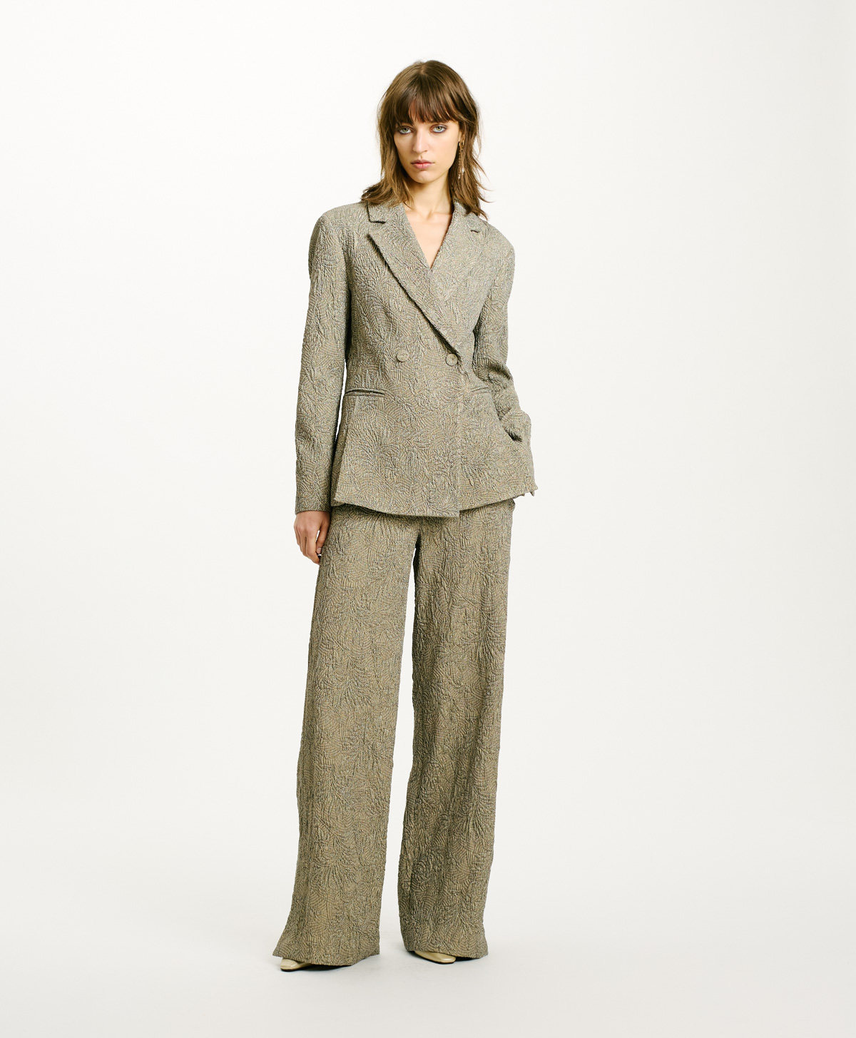 VESTE INAJA EN JACQUARD DE COTON - OR/ARGENT - Momonì