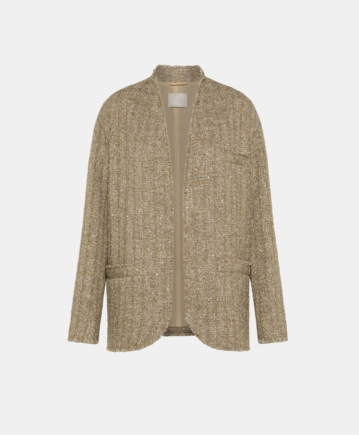 IPANEMA JACKET IN LUREX WEAVE - GOLD/SILVER - Clothing - Momonì