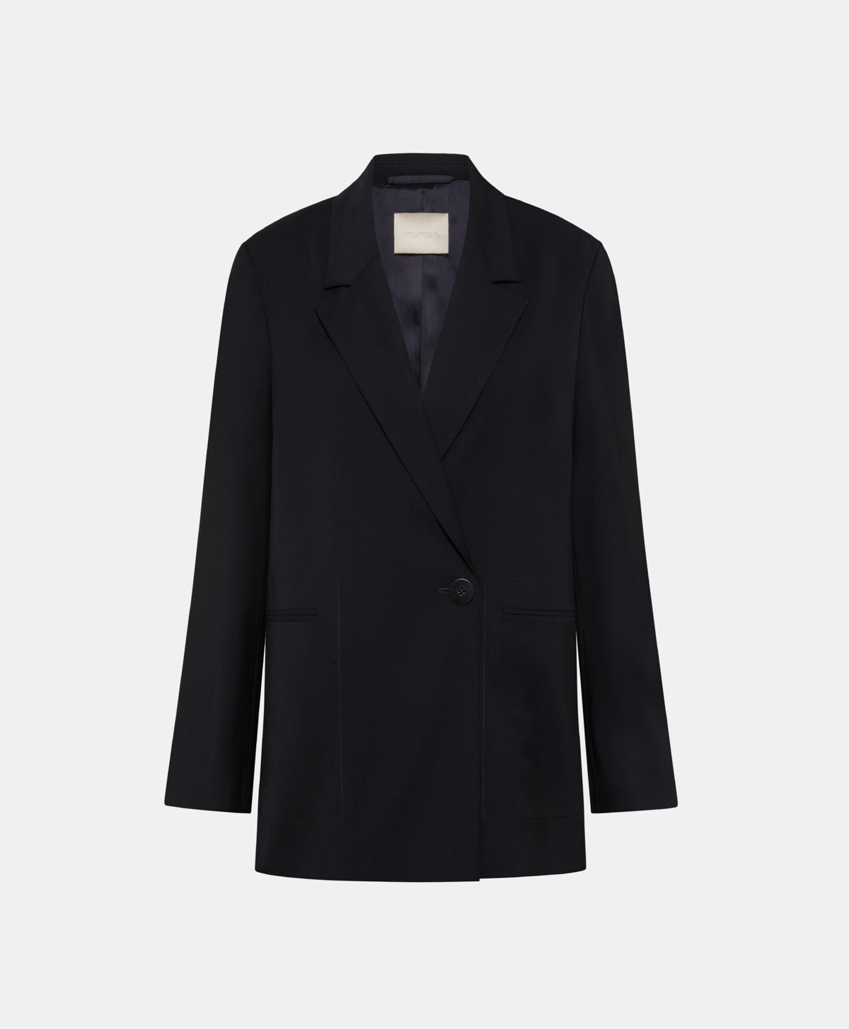 AMANITA JACKET IN COOL WOOL - NIGHT BLUE - Momonì