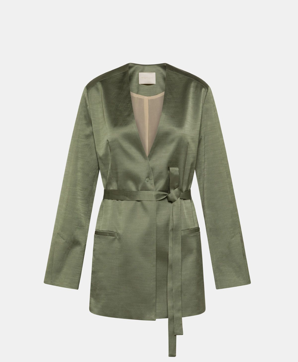 NAUTA JACKET IN STRETCH COTTON/VISCOSE - SAGE GREEN - Momonì